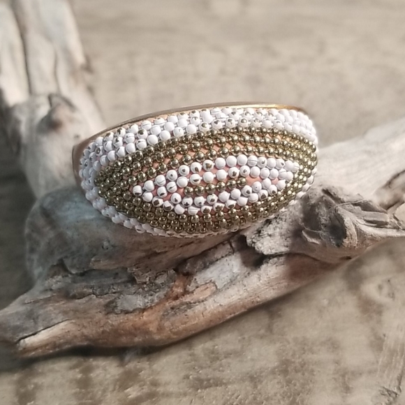 Beaded Double Ring - Picture 2 of 4